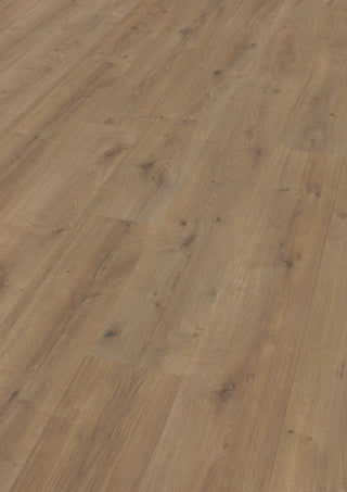 Sequoia wide-plank in dark walnut tone with matte finish.